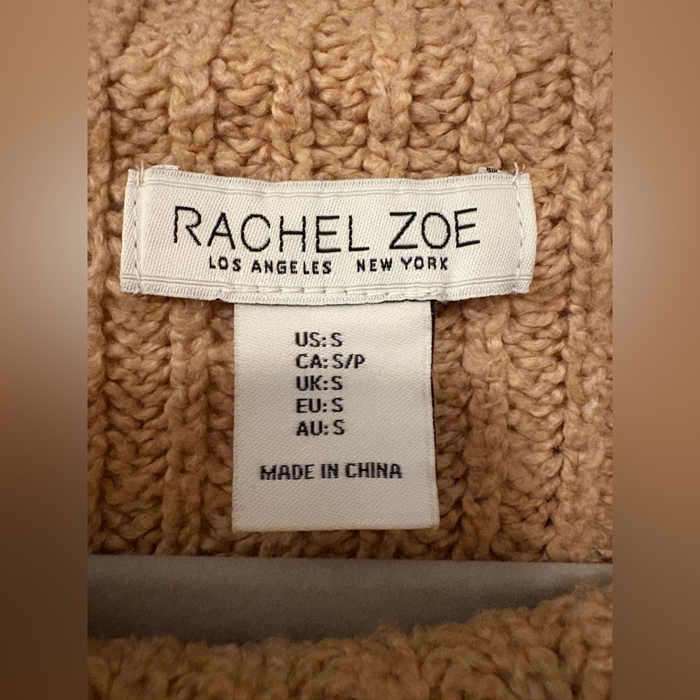 Rachel Zoe Oversized Mock Neck Chunky Knit Sweater - Picture 9 of 13